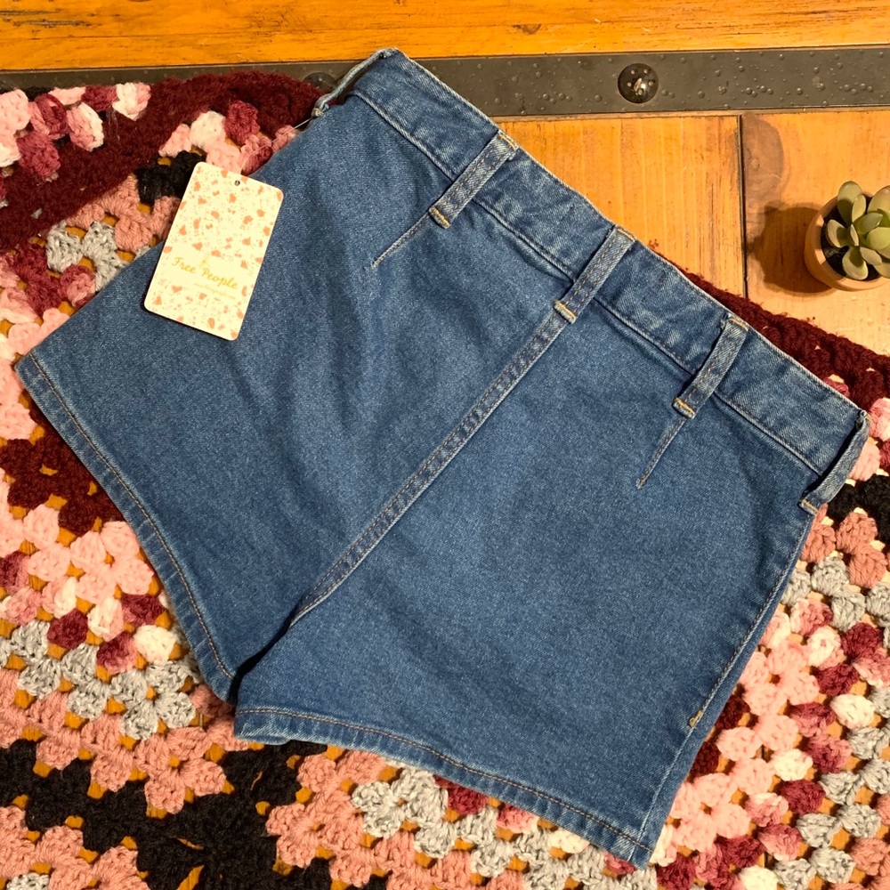 Free People Bridgette Pacific Indigo Shorts - Picture 5 of 5